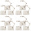 12Pièces Présentoir Figurine Ajustable Transparent Plastique ABS 7