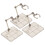 12Pièces Présentoir Figurine Ajustable Transparent Plastique ABS 3