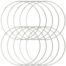 40Stk Stabile Metallringe Silber Für DIY Wreath Basteln