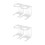 4Stk Mini Baseball Bat Halter Wandmontage Stabilem 5