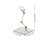 12Pièces Présentoir Figurine Ajustable Transparent Plastique ABS 11
