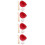 4Sets Mini Baseball Deko Set Aus ABS Rot Für Mini 10