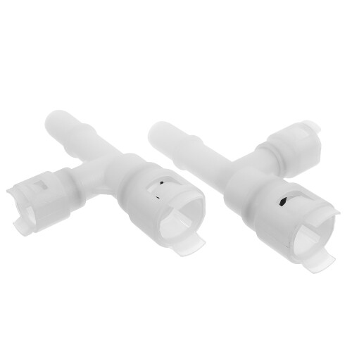 2Pairs ABS Coolant Hose Connector White Heater Core Hose Fitting 2