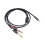 2Pièces Câble Audio Blindé Noir Aluminium Pour Guitare Électrique 2