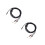 2Pièces Câble Audio Blindé Noir Aluminium Pour Guitare Électrique 6