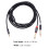 2Pièces Câble Audio Blindé Noir Aluminium Pour Guitare Électrique 4