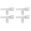 2Pairs ABS Coolant Hose Connector White Heater Core Hose Fitting 4