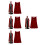 4Pièces Costume Cape Velours À 8