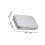 3Pièces Boîtes En Tôle Matte Argentée Pour Rangement Maison 2