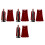 4Pièces Costume Cape Velours À 7