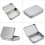 3Pièces Boîtes En Tôle Matte Argentée Pour Rangement Maison 8