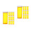 40Pcs Durable Yellow Travel Pill Case Plastic Small Medicine Container 10