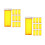 40Pcs Durable Yellow Travel Pill Case Plastic Small Medicine Container 6