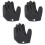 3Pièces Gants Pêche Antidérapants Faciles À Transporter Noir 4