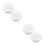 4Pcs White Plastic Slide Accessory Caps for Toddler Playtime Stability 4