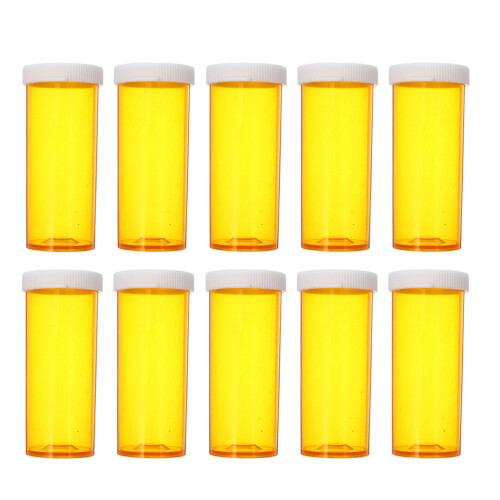 40Pcs Durable Yellow Travel Pill Case Plastic Small Medicine Container 2