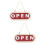 2Pcs Practical Wood Open Closed Door Sign for Shop Decorative Use 9