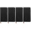 4Pcs Black PU Daily Planner Notepad Office Organizer Journal 6