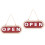 2Pcs Practical Wood Open Closed Door Sign for Shop Decorative Use 6