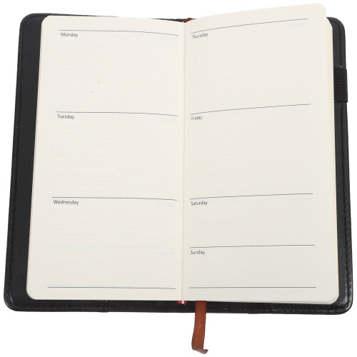 4Pcs Black PU Daily Planner Notepad Office Organizer Journal 1