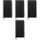 4Pcs Black PU Daily Planner Notepad Office Organizer Journal 5