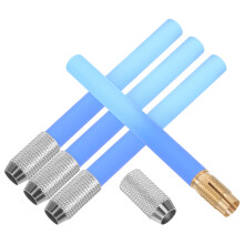 20Pcs Versatile Metal Pencil Extenders Sky-Blue Portable Pencil Holder