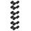 18Pcs Black Wooden Guitar Tuning Peg Buttons Square Handle Classical 6