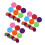 72Pcs Nylon Carpet Spots Round for Educational Kids Games 3