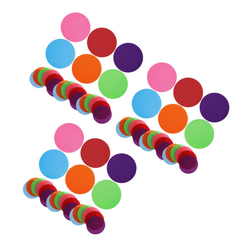 72Pcs Nylon Carpet Spots Round for Educational Kids Games 2