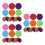 72Pcs Nylon Carpet Spots Round for Educational Kids Games 6