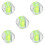 5Pcs Portable Acrylic Bubble Green Compact Leveler Tool 7