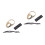 2Sets Portable Brass Archery Finger Guard -Resistant Ring 10