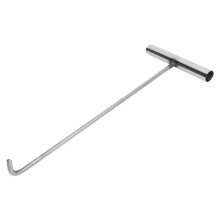 2Pcs Stainless Steel Manhole Cover Hook Strong Metal Roll Up Door Tool