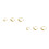 6Stk Goldene Nasenpiercings, Langlebig, 10