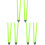 6Pcs Lightweight Foldable Football Training Pole Bright Green Marker 11