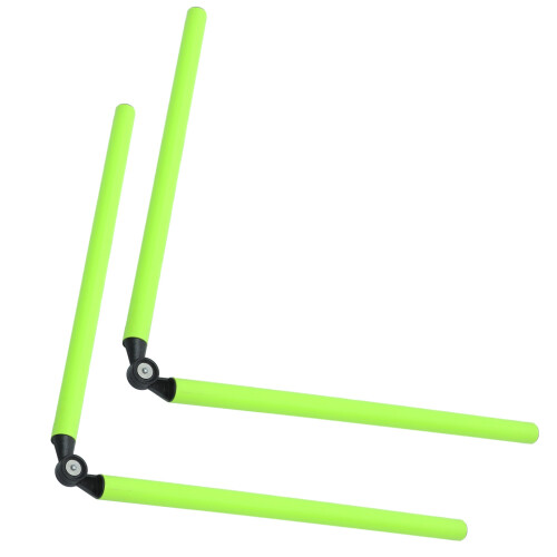 6Pcs Lightweight Foldable Football Training Pole Bright Green Marker 1