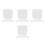 40Pcs PP Material Boot Shaper for Tall Boots Over Knee White 10