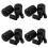 240Pcs Rubber Screw Caps Black Protective End Covers for Bolts Threads 3