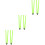 6Pcs Lightweight Foldable Football Training Pole Bright Green Marker 8
