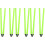 6Pcs Lightweight Foldable Football Training Pole Bright Green Marker 9