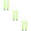 6Pcs Lightweight Foldable Football Training Pole Bright Green Marker 4