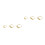 6Stk Goldene Nasenpiercings, Langlebig, 6
