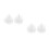 4Sets Farbpalette Transparent Nail Art Farbschleier 5