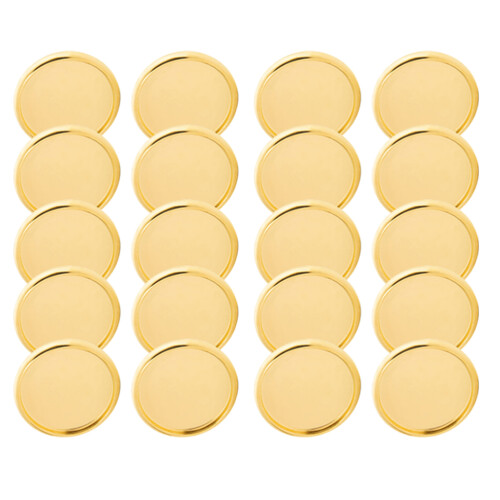 80Pcs Golden ABS Planner Discs Easy Book Binding Rings 1