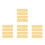 80Pcs Golden ABS Planner Discs Easy Book Binding Rings 6