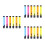 18Pcs Child Chalk Holder Plastic Chalk Storage Clips Assorted Colors 6