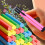 18Pcs Child Chalk Holder Plastic Chalk Storage Clips Assorted Colors 11