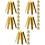 25Stk Golfschäfte Messing Adapter Shims Golf Zubehör Gold 8