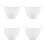 4Stk Weiß Baumwolle String Panty Lowrise Für 5