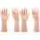 4Stk Realistischer Schmuckhalter Ringhalter Khaki Handmannequin 4